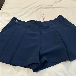Lacoste Women's Navy Blue Tennis Shorts